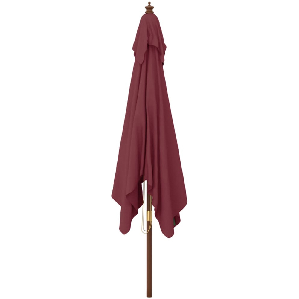 vidaXL Red Garden Parasol 2.7 x 3m Image 3