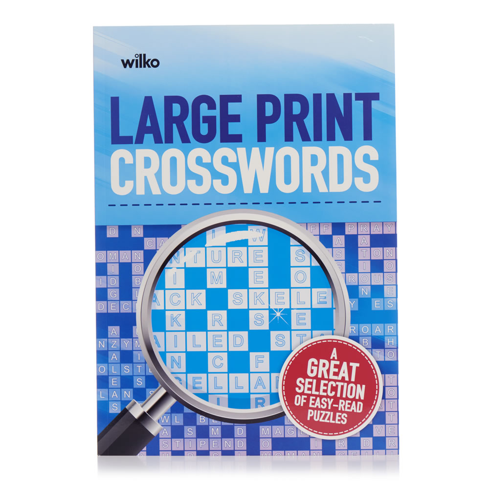 Wilko Large Print Crossword Puzzle Book Image