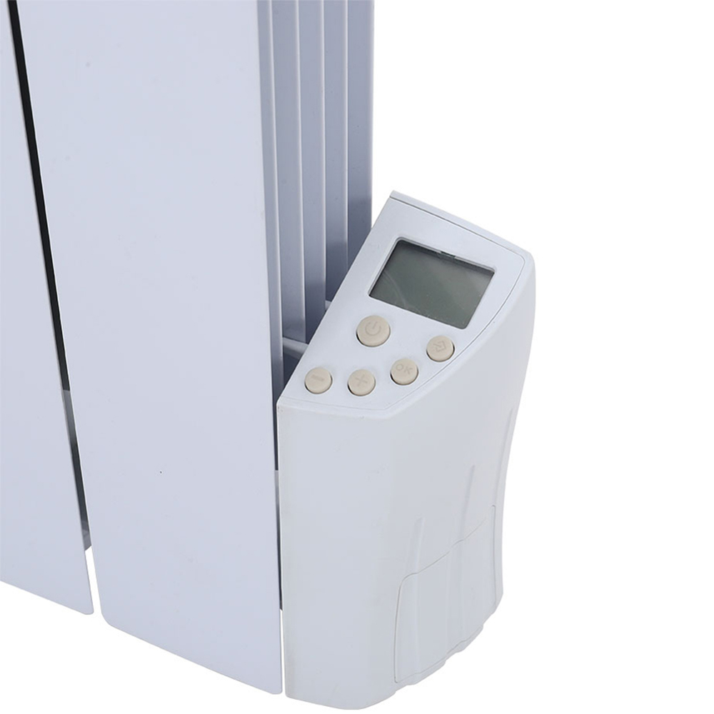 Living and Home White Electric Oil Filled Radiator Space Heater 1800W Image 4