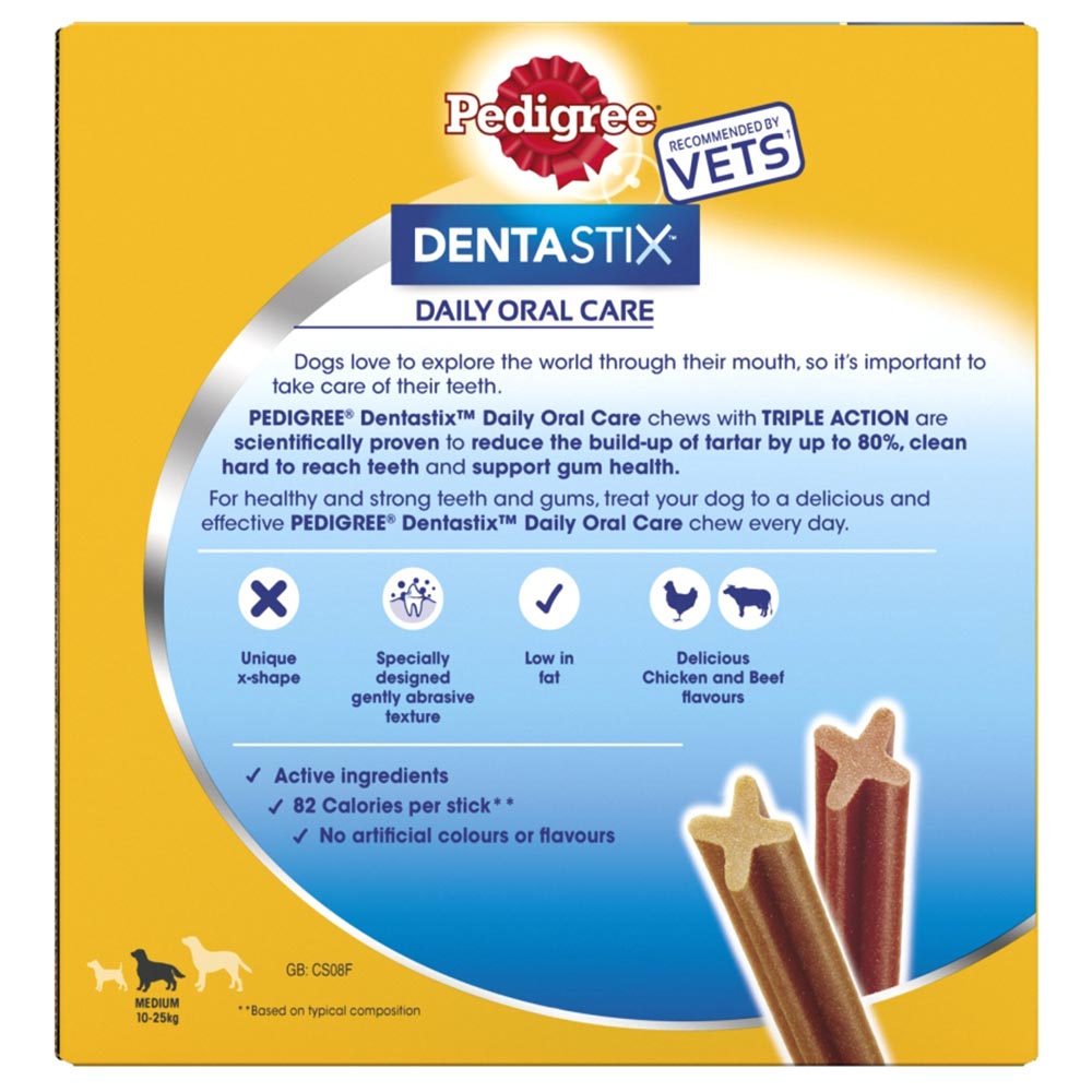 Pedigree 56 pack Dentastix Daily Dental Chews Medium Dog Treats Image 5