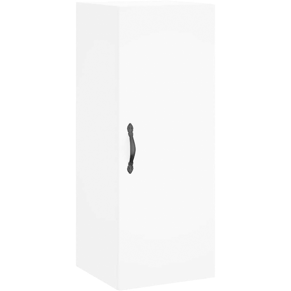 vidaXL Single Door 3 Open Shelf White Highboard Image 7