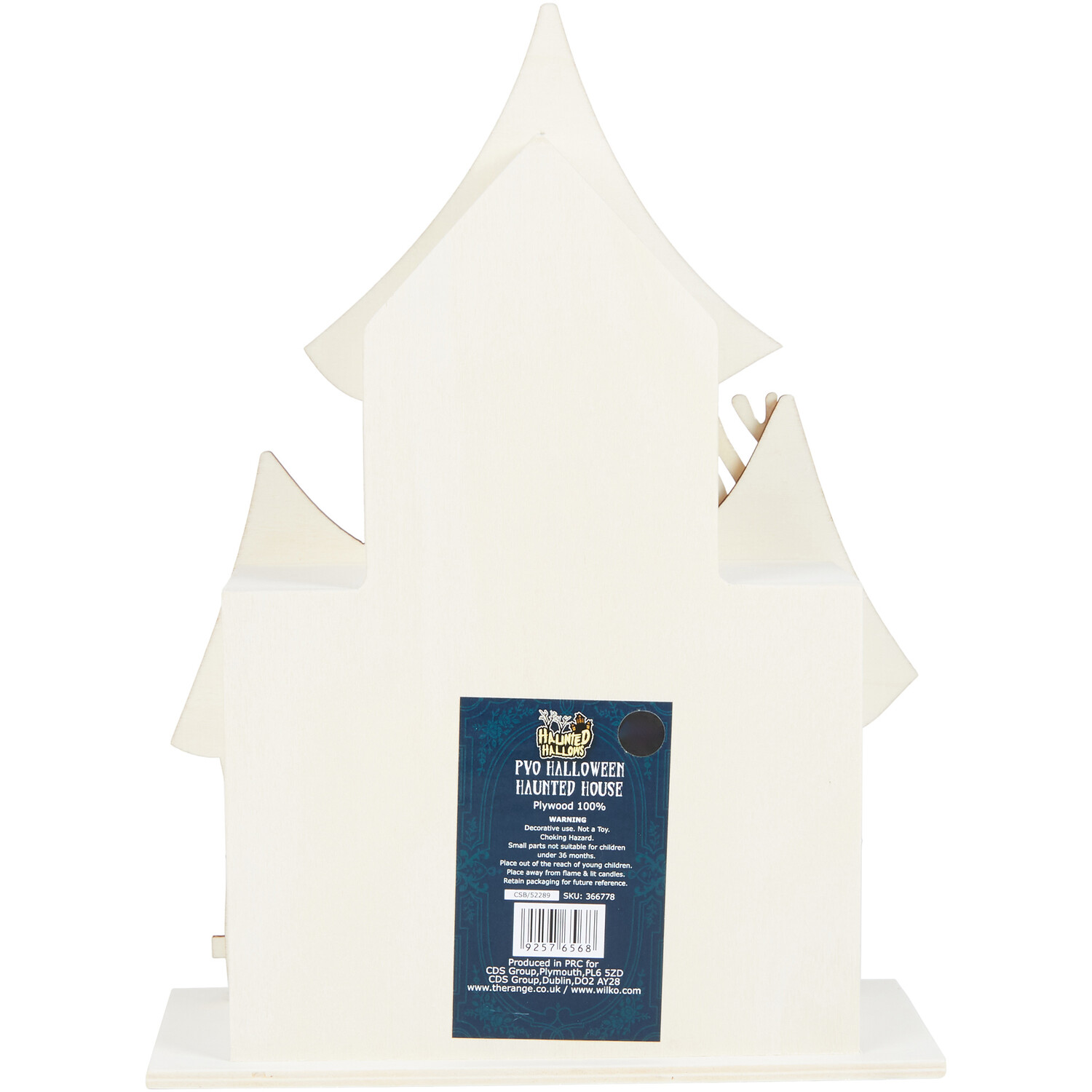 Paint Your Own Wooden Halloween Haunted House - Wood Image 3