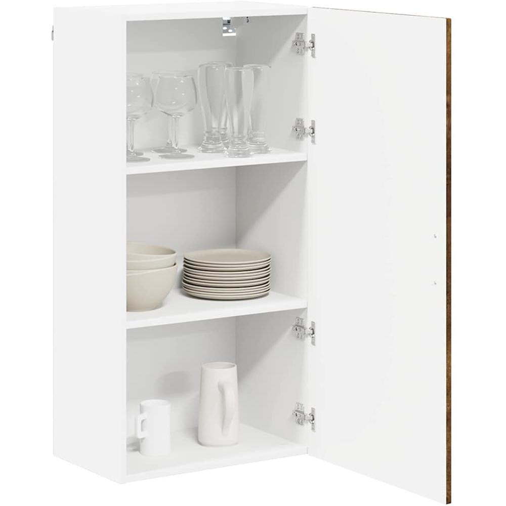 vidaXL Single Door Smoked Oak Kitchen Wall Cabinet Image 3