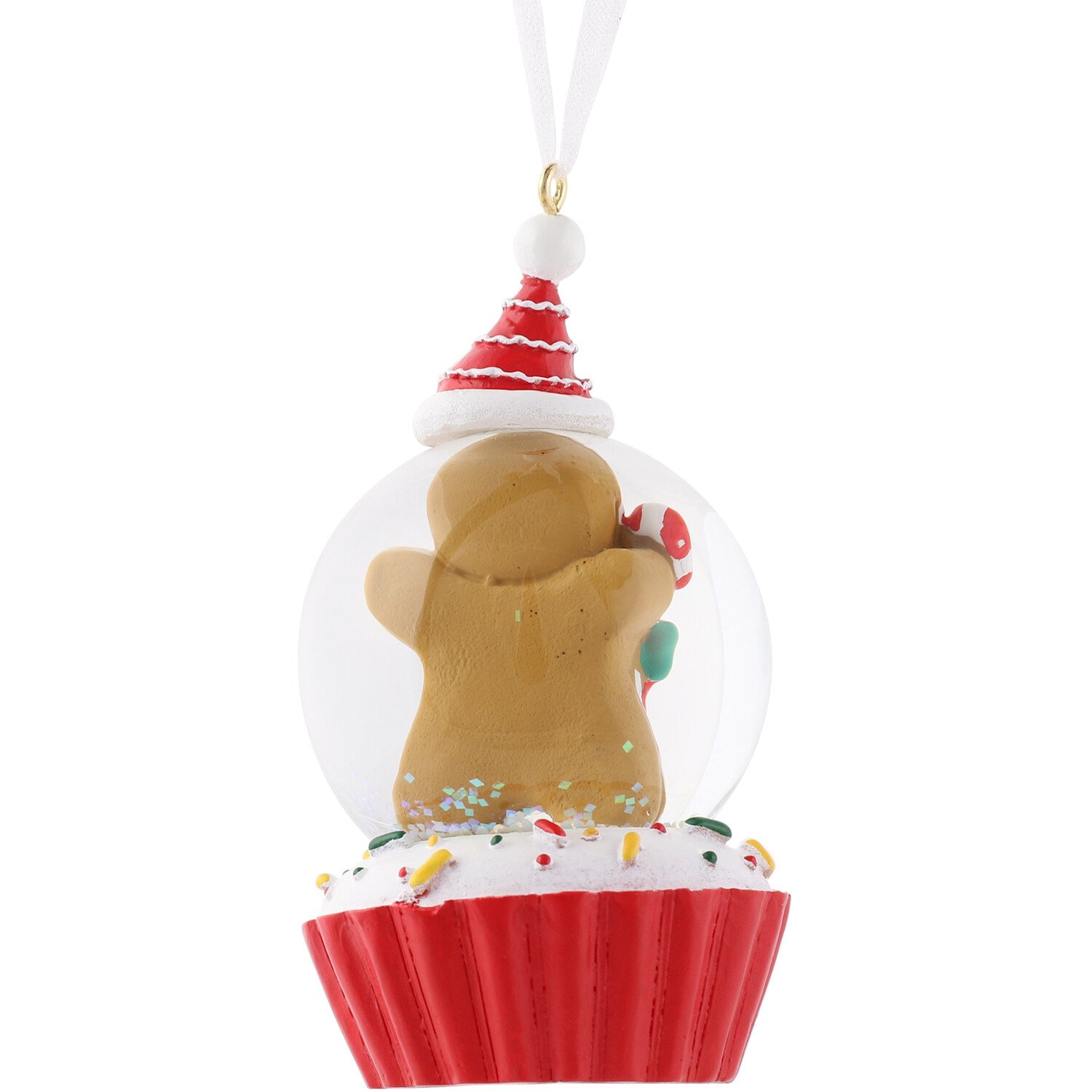 Hanging Gingerbread Snow Globe Image 3