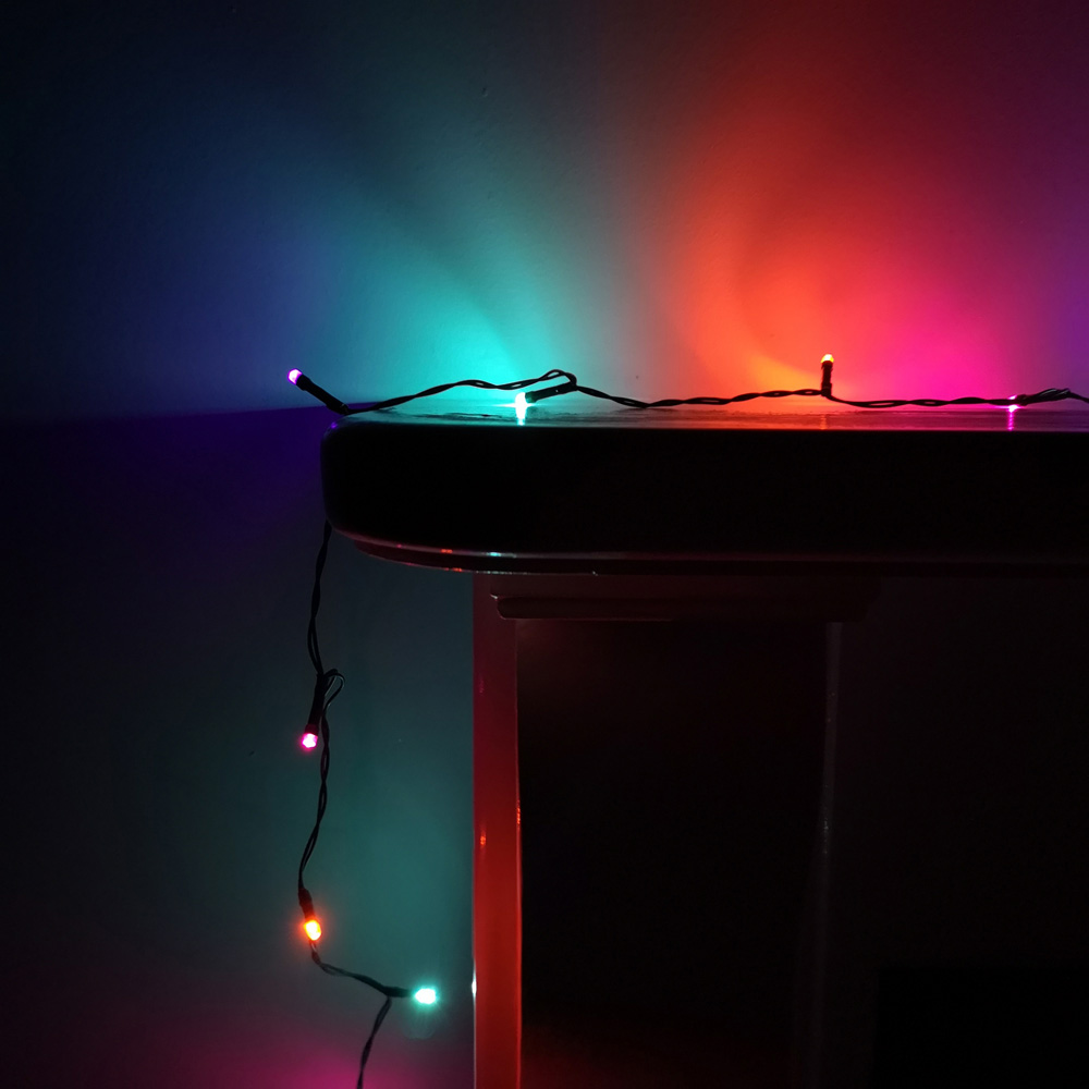 Samuel Alexander 24 Rainbow LED Battery Operated Christmas String Light Image 1