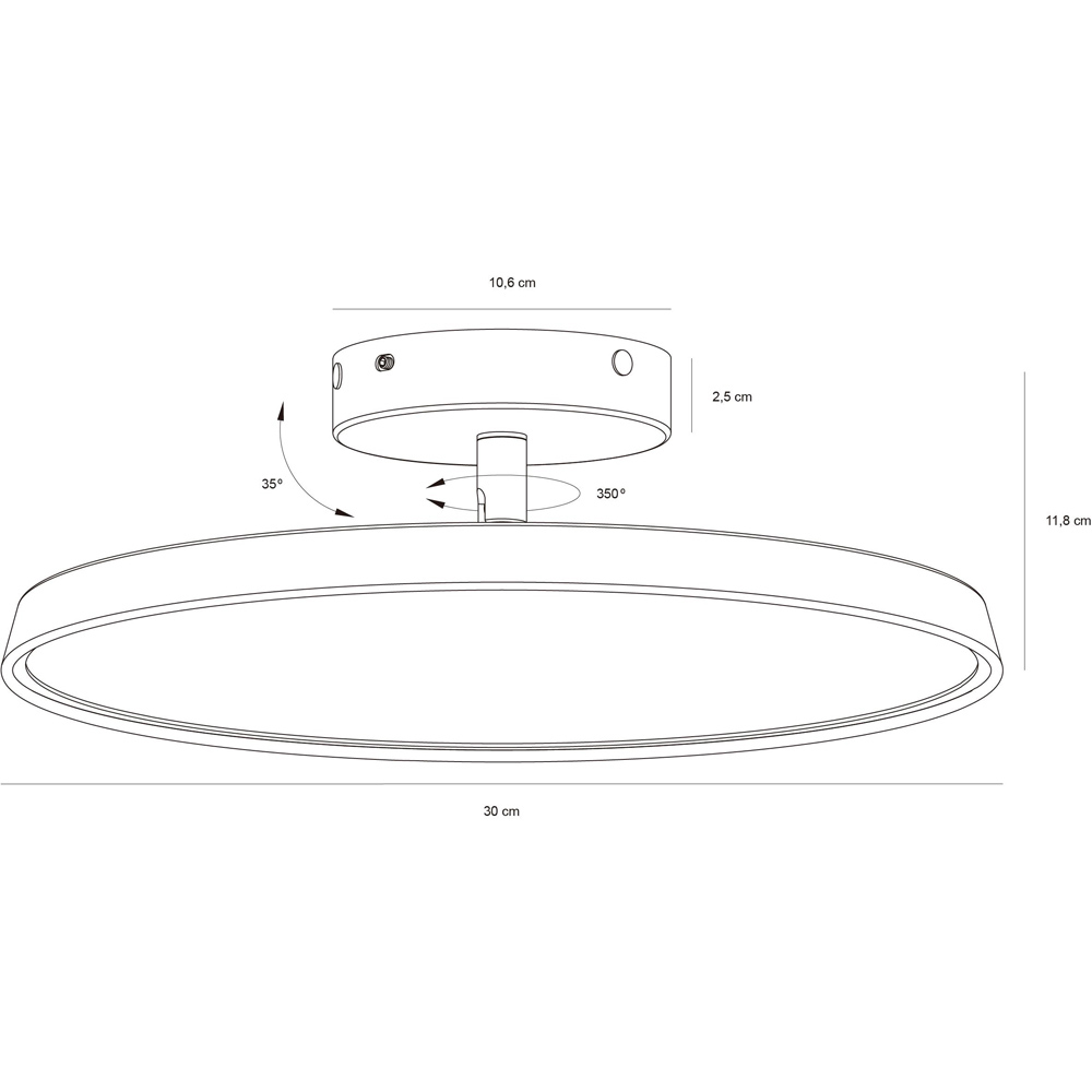 Nordlux Kaito 2 Pro 30 White Ceiling Light Image 5
