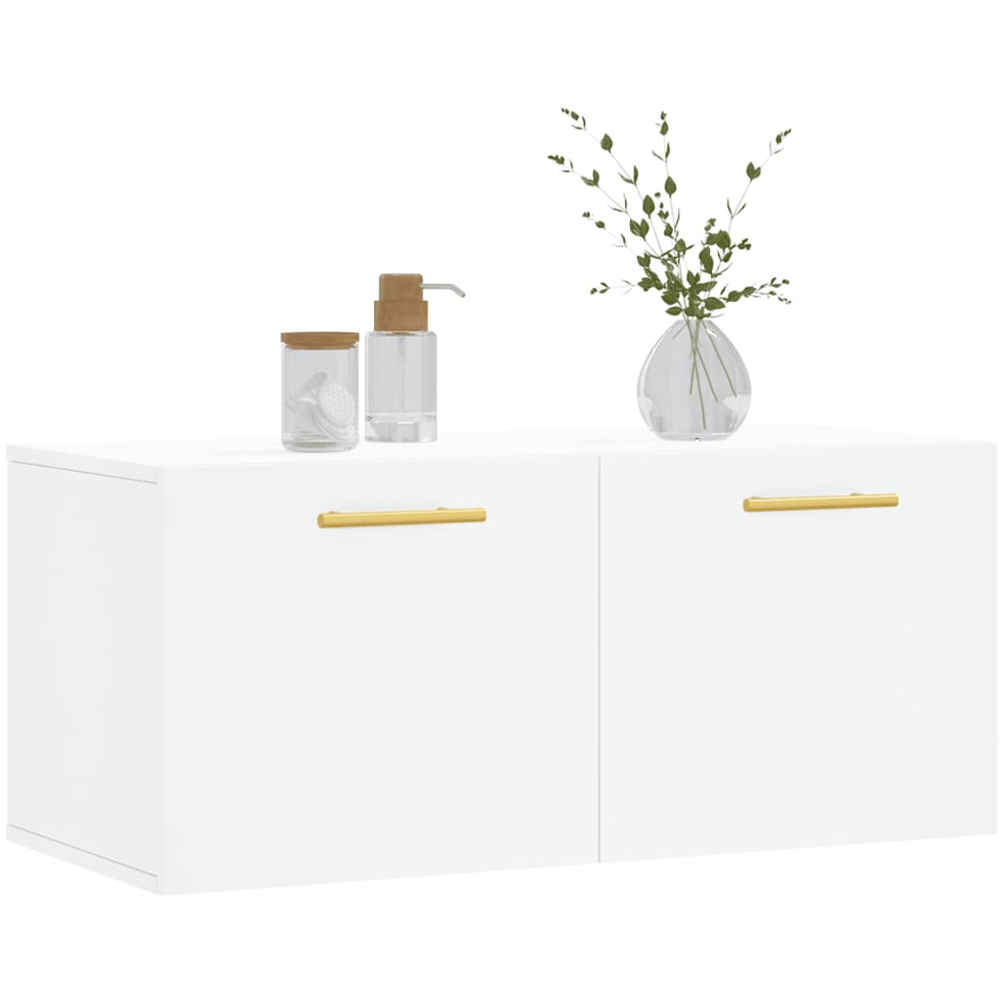 vidaXL 2 Door White Wall Cabinet Image 3