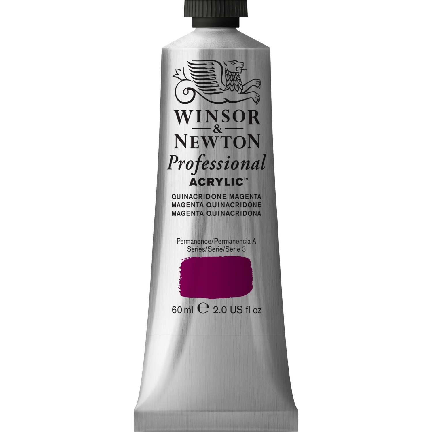 Winsor and Newton 60ml Professional Acrylic Paint - Magenta Image 1
