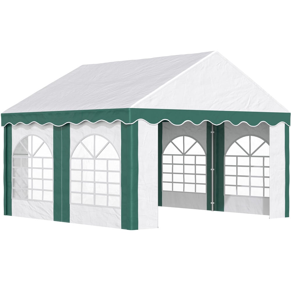 Outsunny 4x4m Gazebo Tent White Image 2