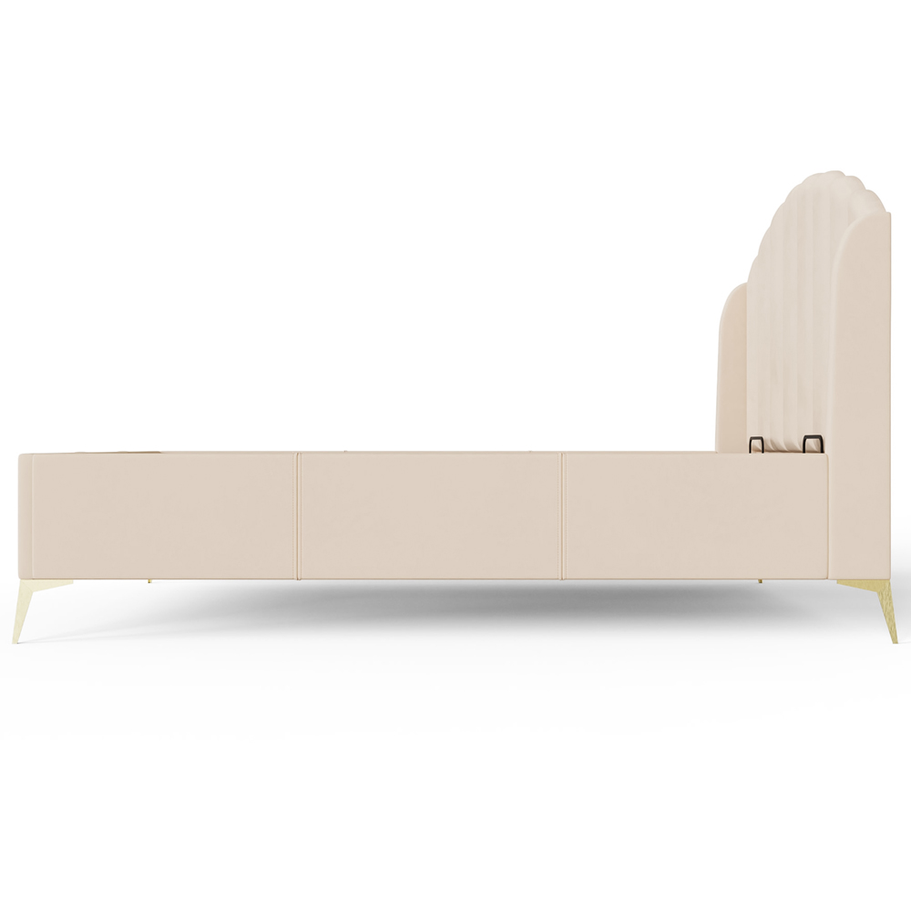 GFW Pettine Double Pink End Lift Ottoman Storage Bed Image 7