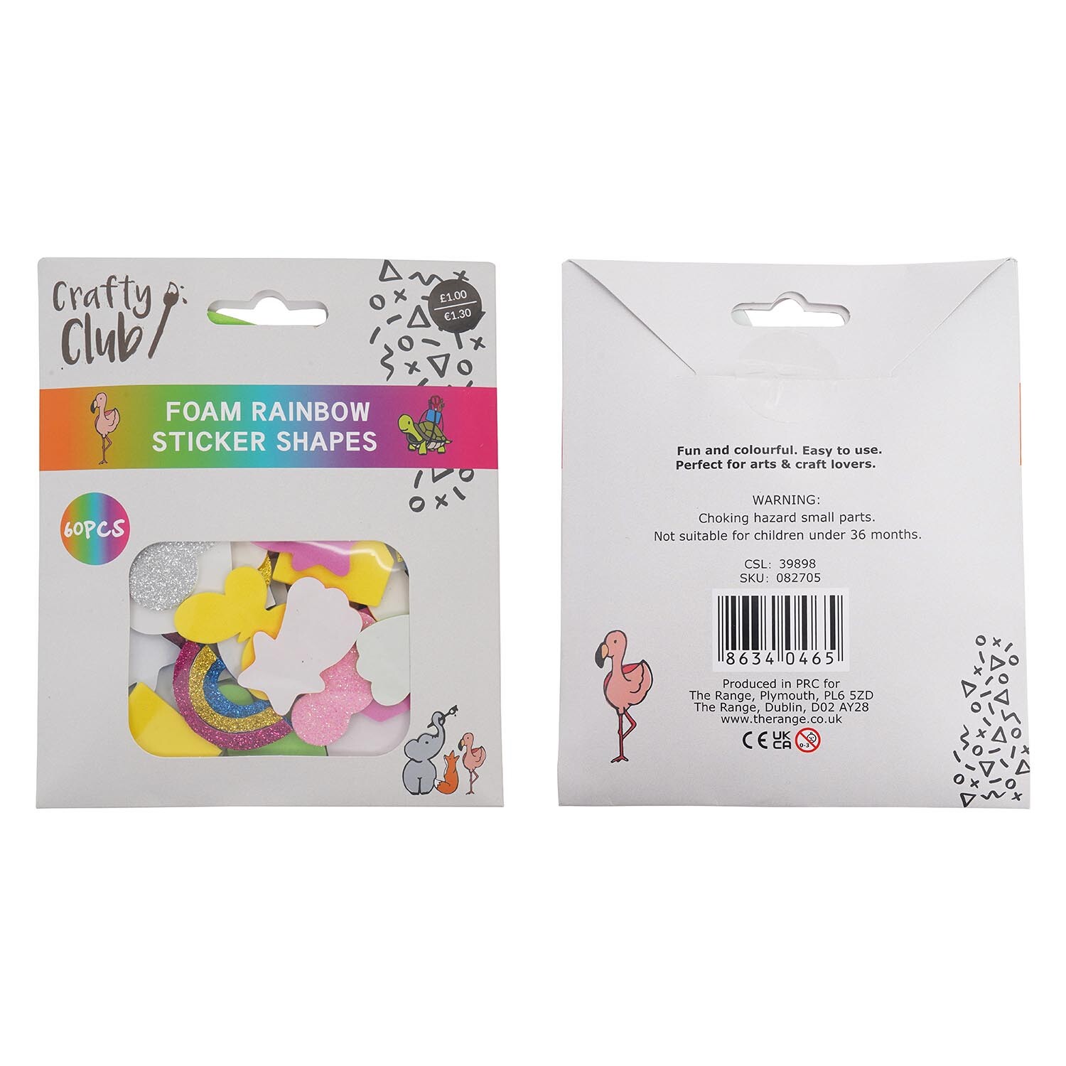 Crafty Club Foam Rainbow Sticker Shapes Image 3