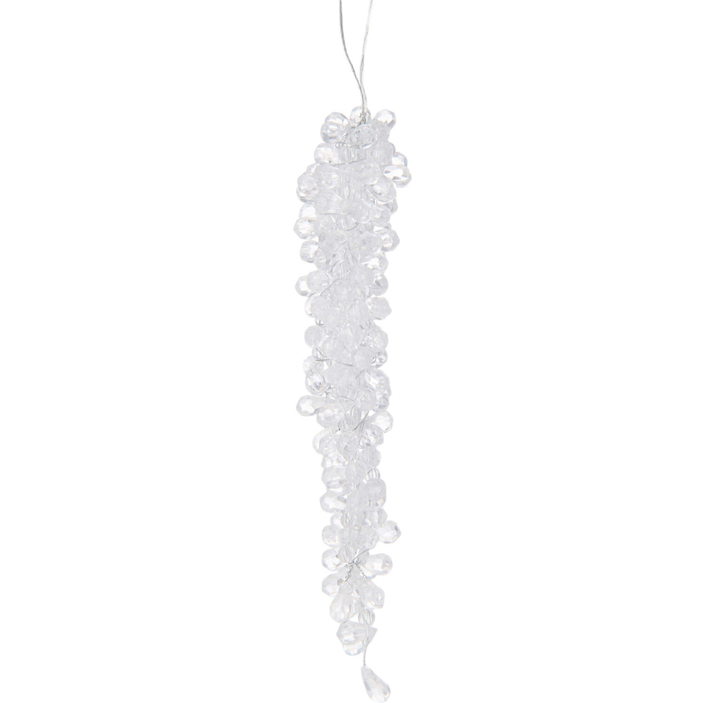 Large Crystal Icicle Decoration Clear Image 1