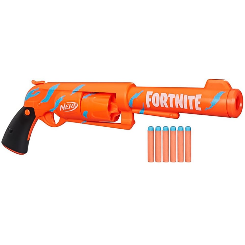 Hasbro Nerf Fortnite 6 Shot Blaster with 6 Darts Image 1