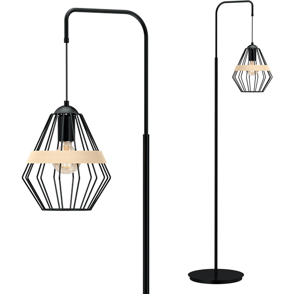 Milagro Cliff Black Floor Lamp 230V Image 2