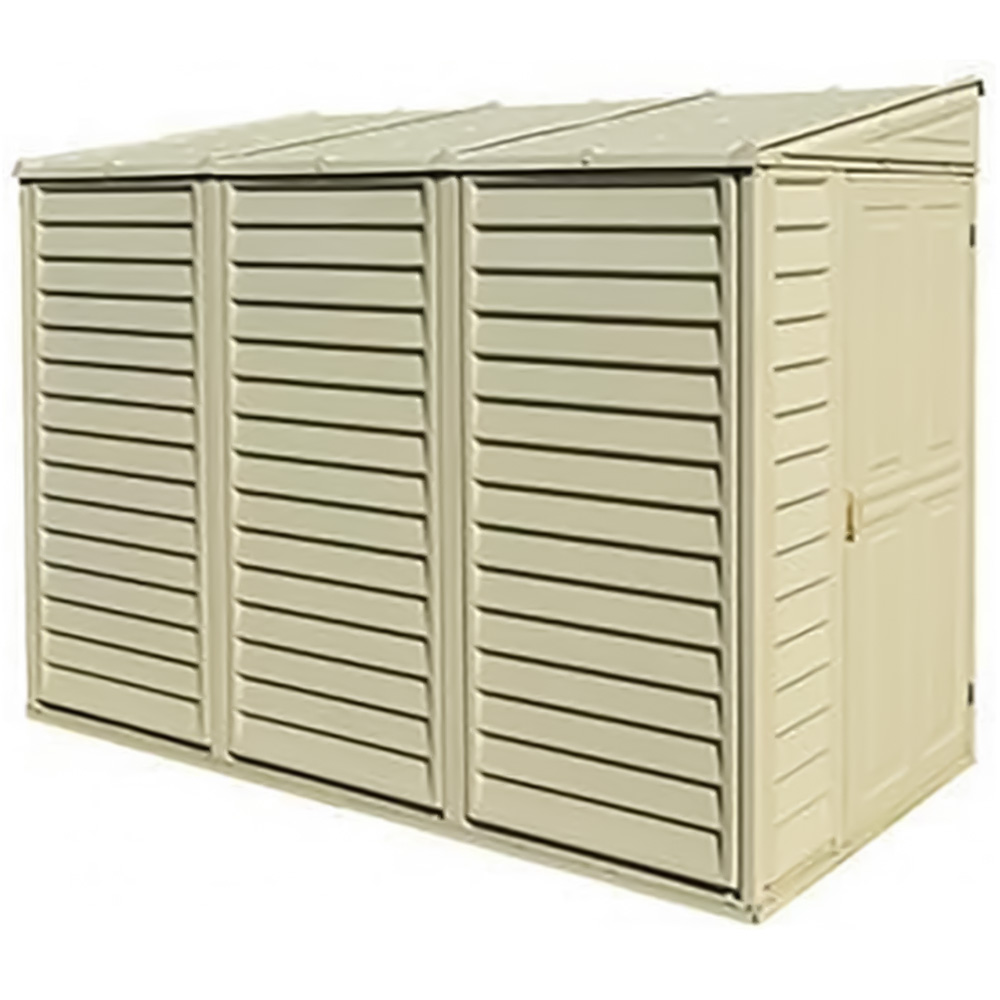 StoreMore Saffron 4 x 8ft Pent Vinyl Garden Shed Image 3