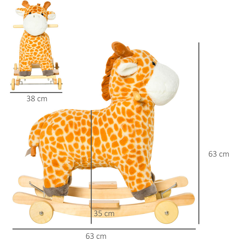 Tommy Toys Rocking Giraffe Toddler Ride On Yellow Image 5