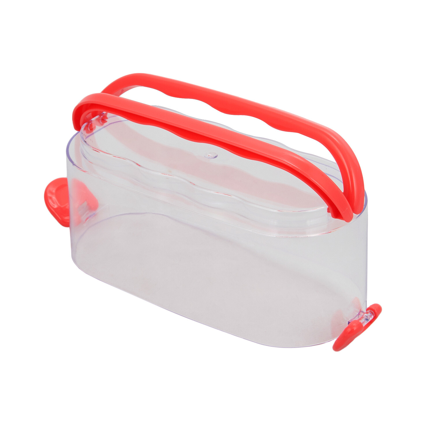 Triple Compartment Lunch Box - Red Image 6