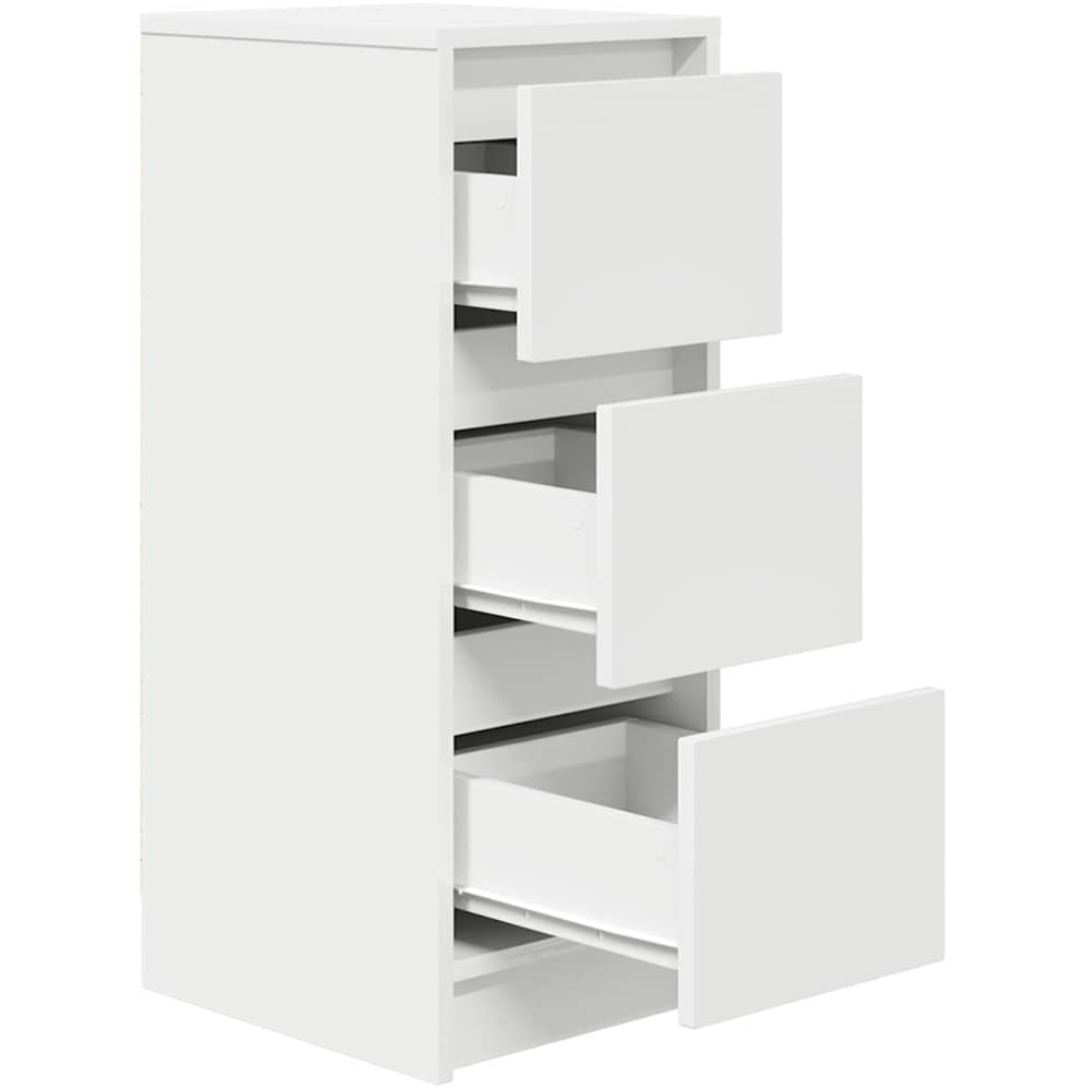 vidaXL 3 Drawer White Sideboard Image 5