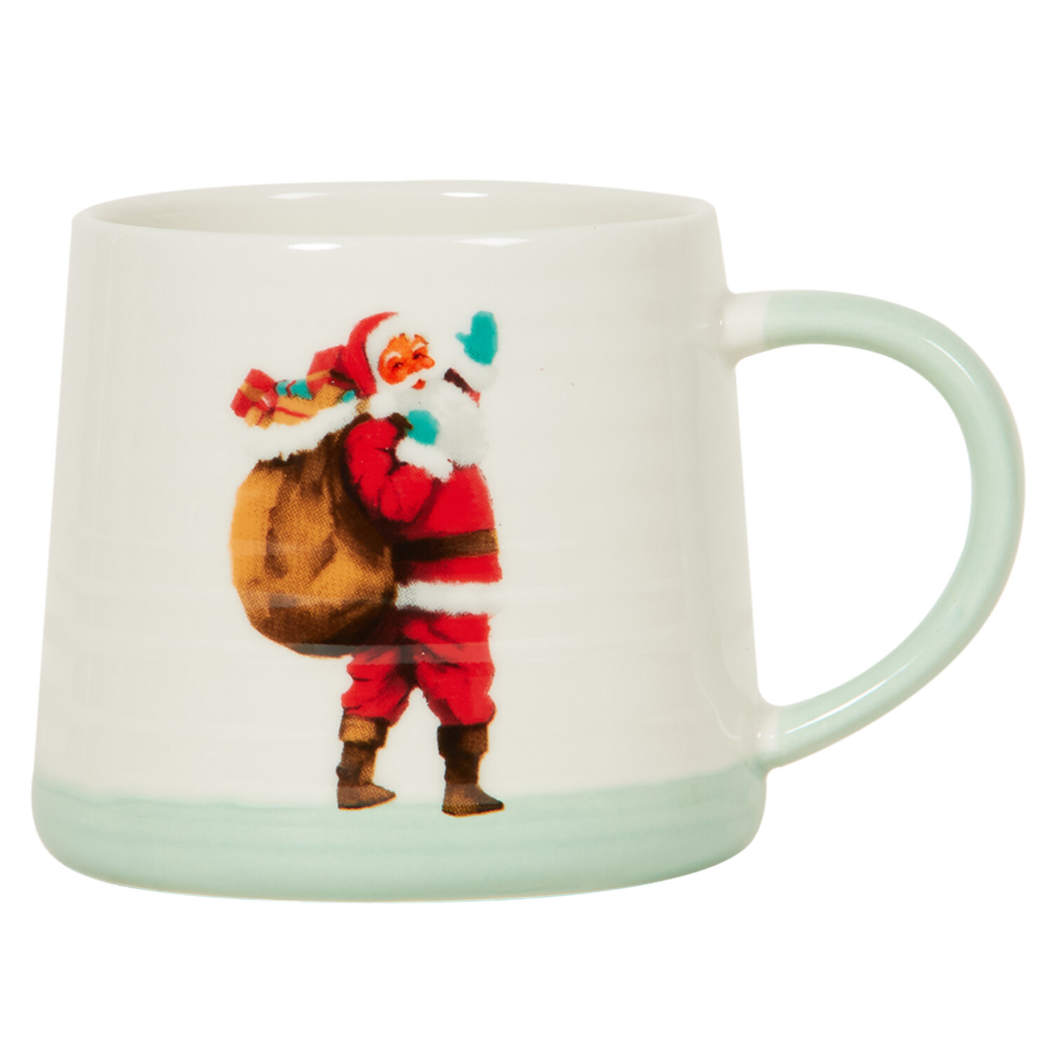 Christmas Ribbed Mug - Multicolour Image 1