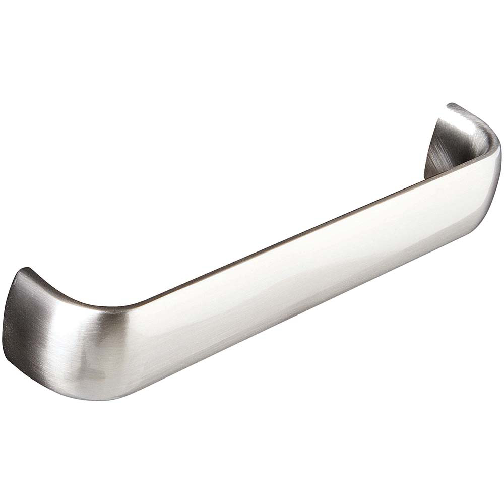 Wide D Brushed Steel Handle 128mm Image