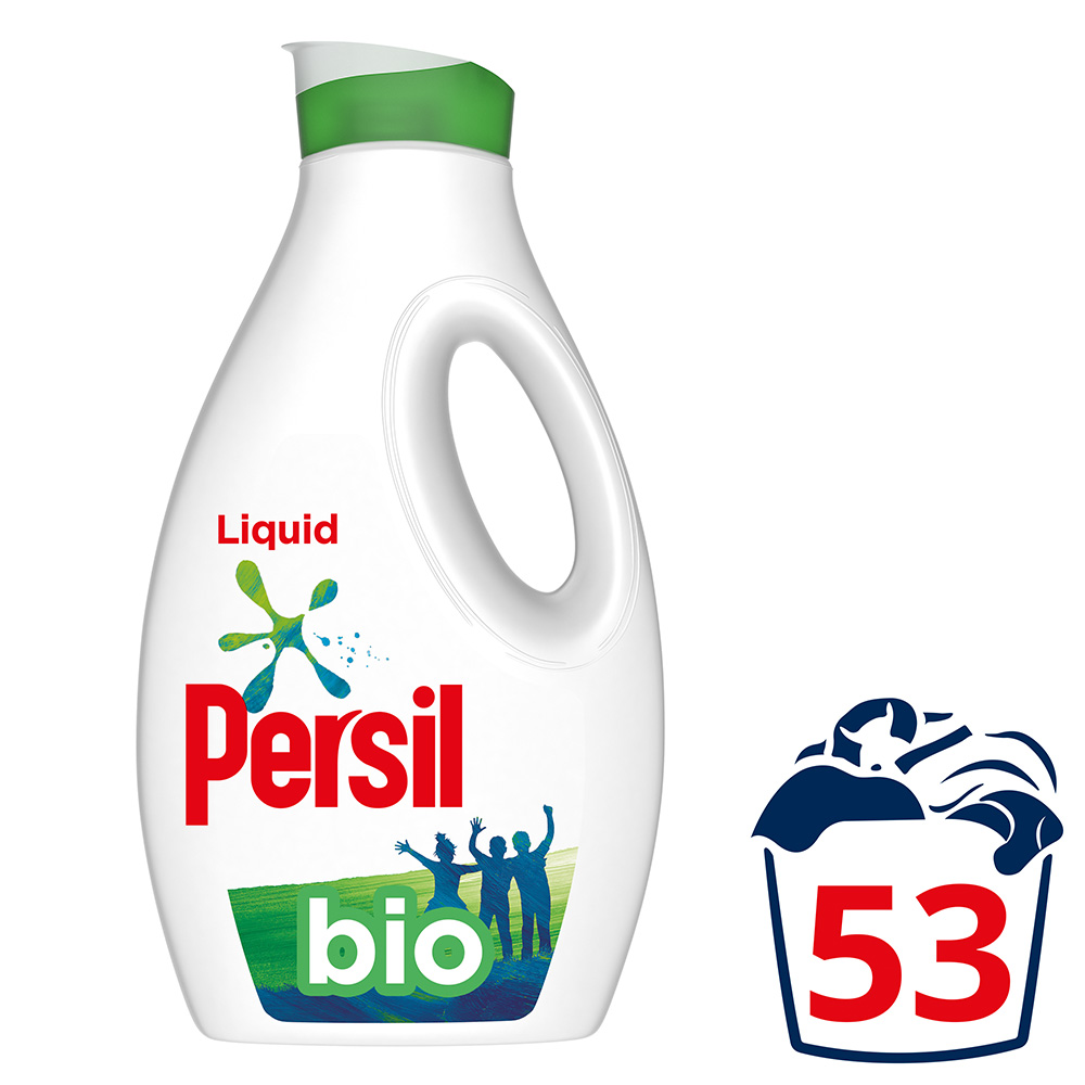 Persil Bio Liquid Detergent 53 Washes 1.431L Image 1