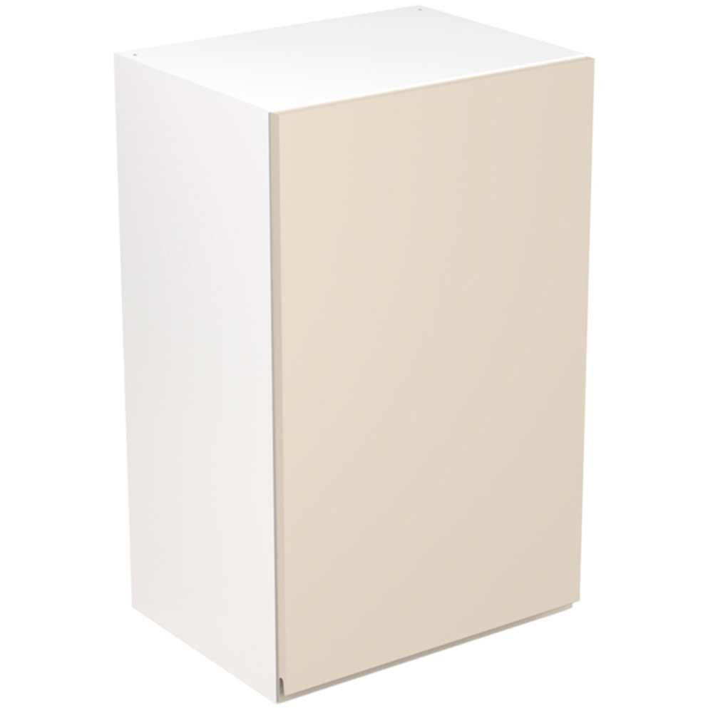 Kitchen Kit J-Pull Gloss Cashmere Wall Kitchen Cabinet Flatpack 450mm Image 1