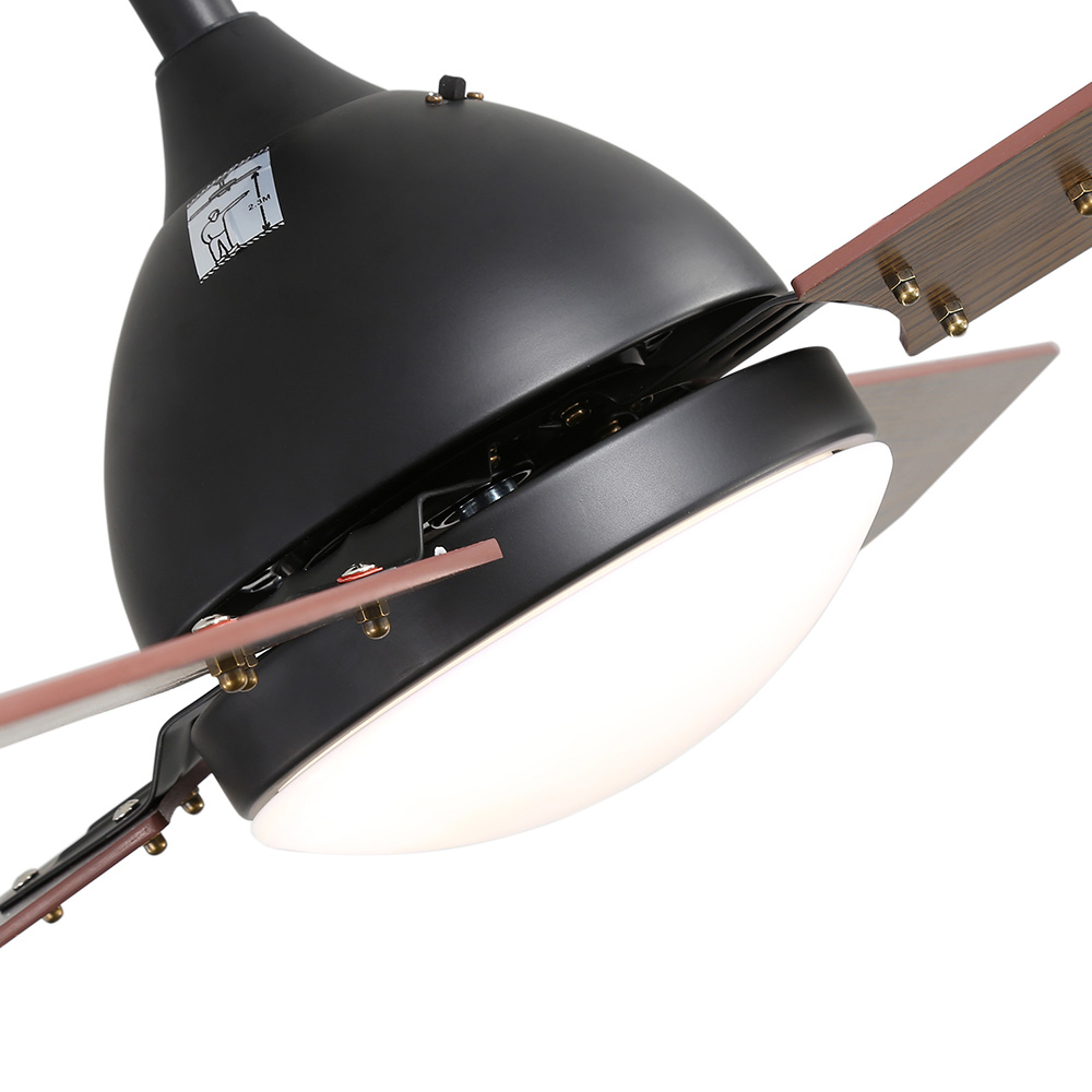 Living and Home Brown Adjustable Ceiling Fan with Light Image 3