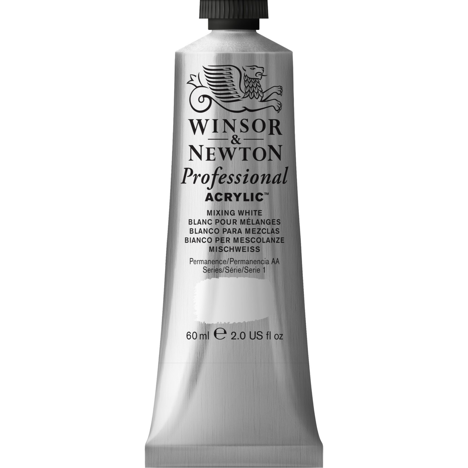 Winsor and Newton 60ml Professional Acrylic Paint - Mixing White Image 1