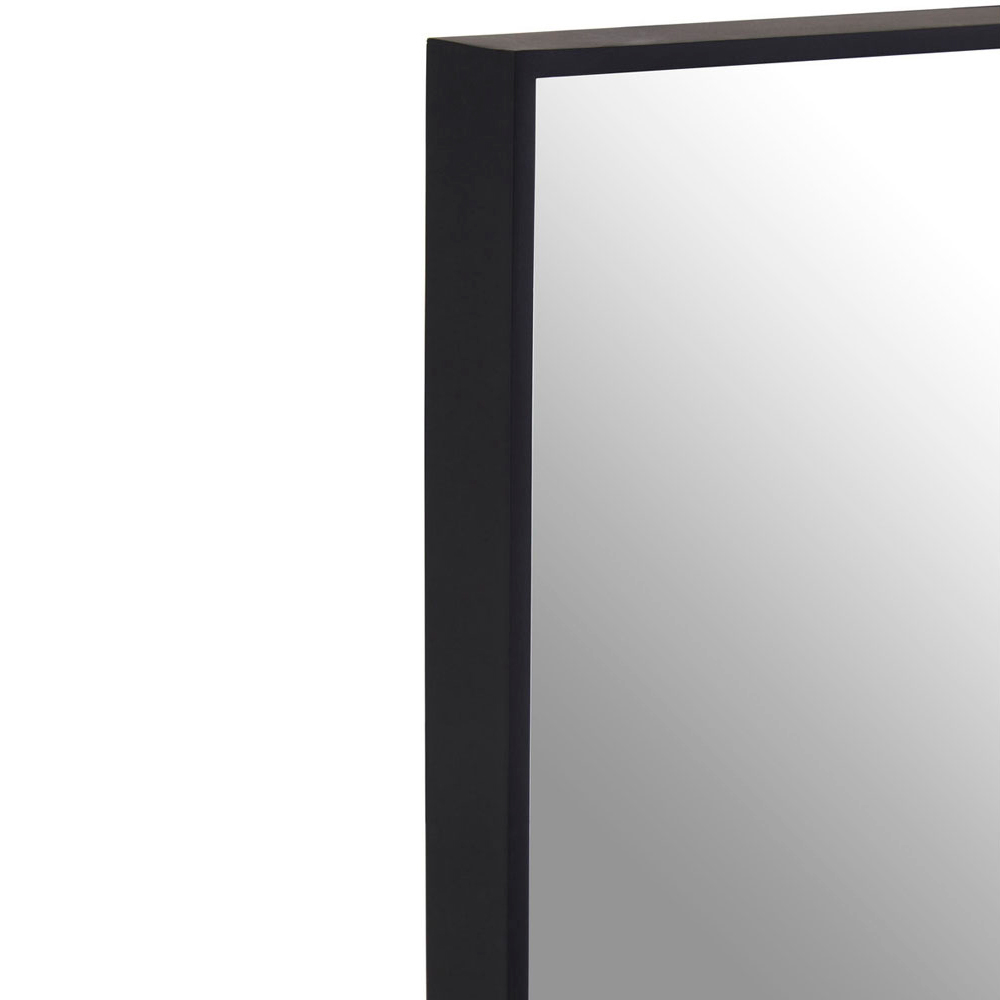 Premier Housewares Matte Black Wall Mirror Medium Image 4