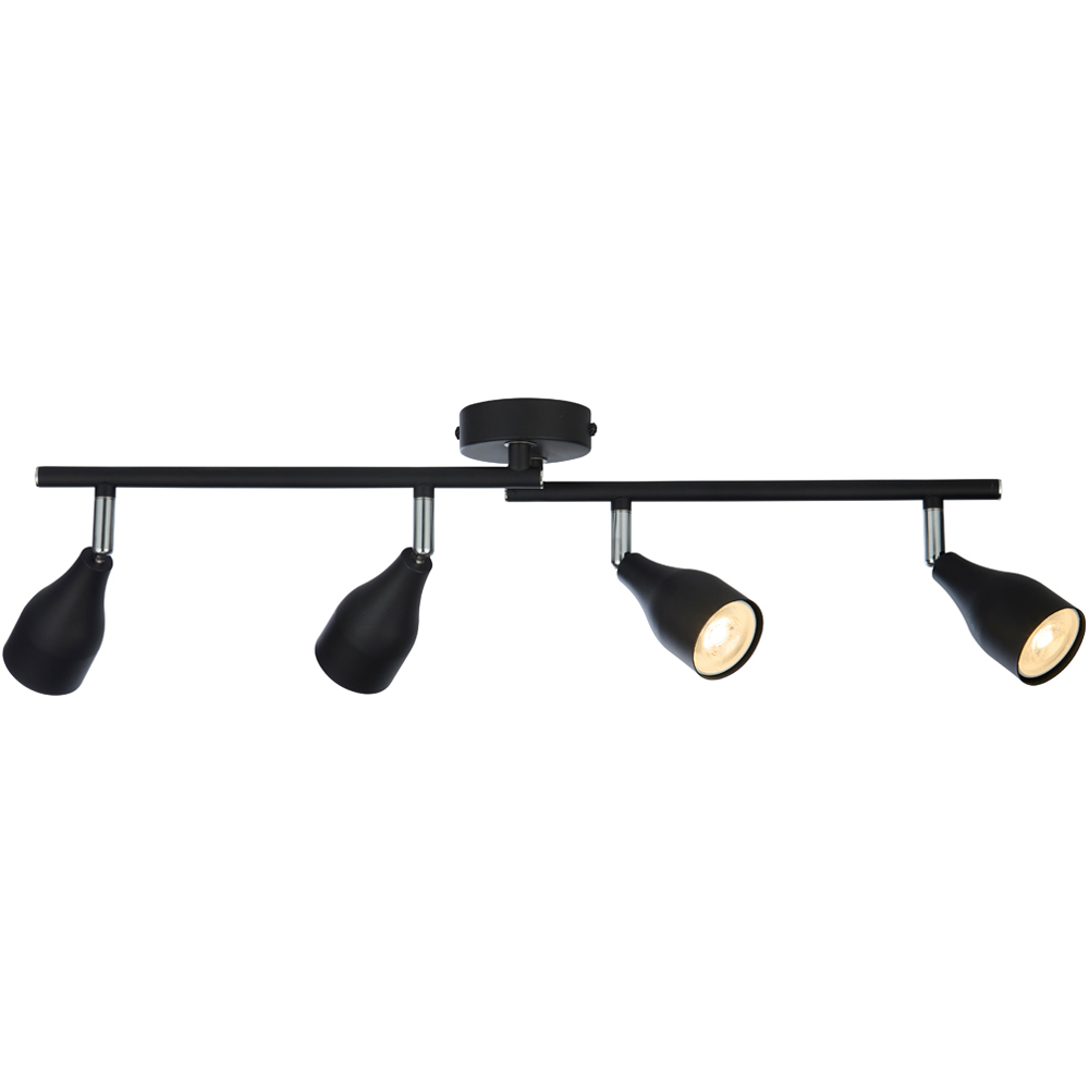 Lighting Collection Colby 4 Light Black Spotlight Bar Image 3