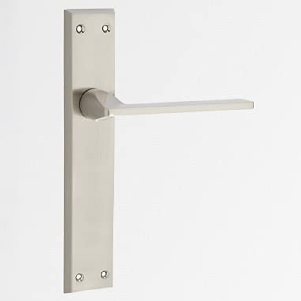 Golden Grace Satin Vector Latch Door Handle Set Image 3