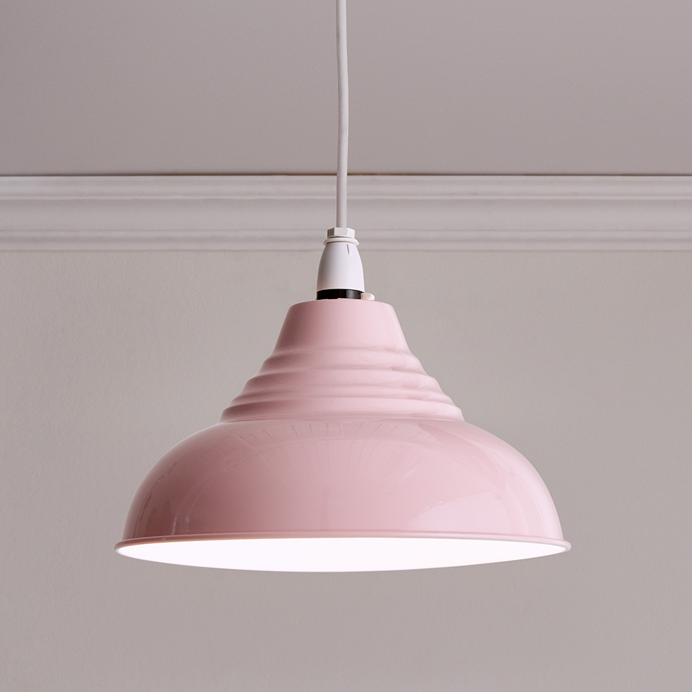 Wilko Vintage Pink Pendant Light Shade Image 6