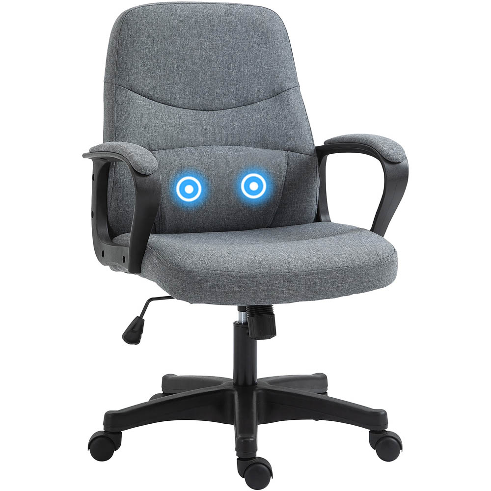 Portland Grey Swivel Massage Office Chair Image 2