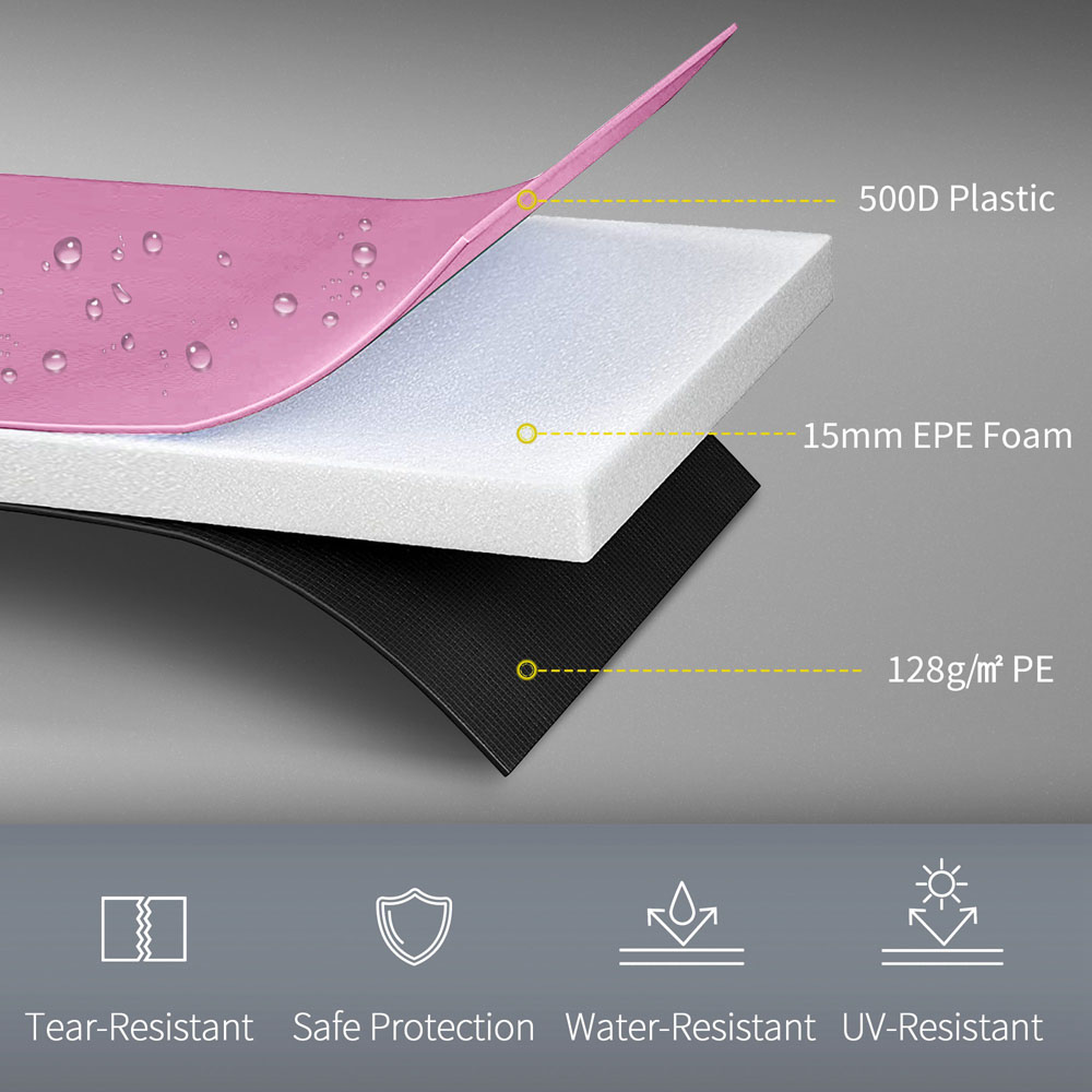 SPORTNOW 12ft Pink Trampoline Pad Spring Cover Image 8