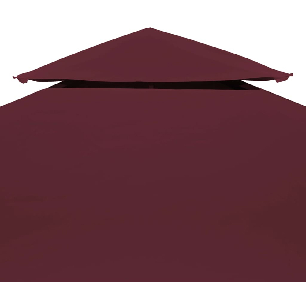 vidaXL 4 x 3m 2-Tier Red Gazebo Top Cover Image 3