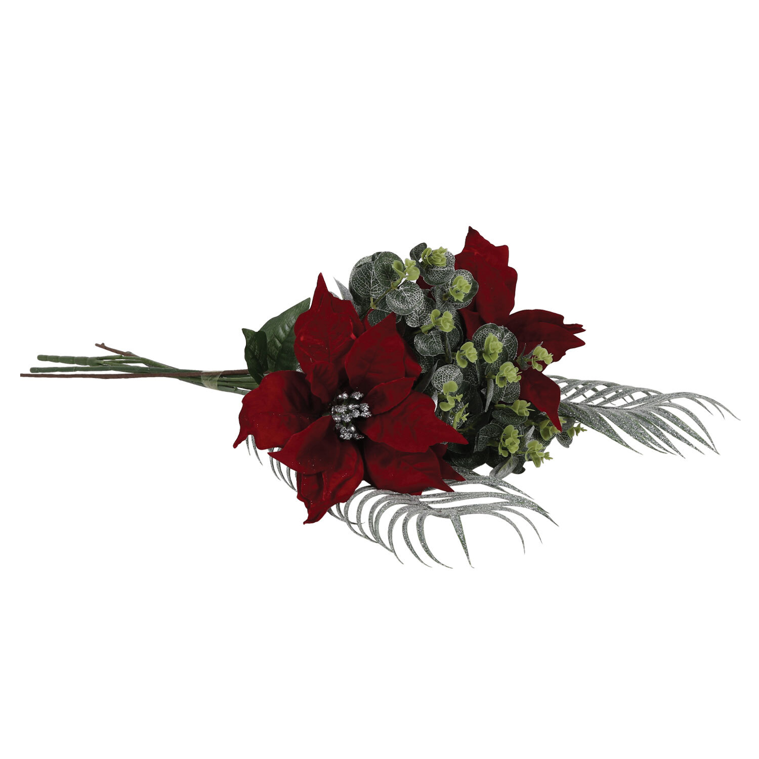 Xmas Poinsettia Bouquet Image
