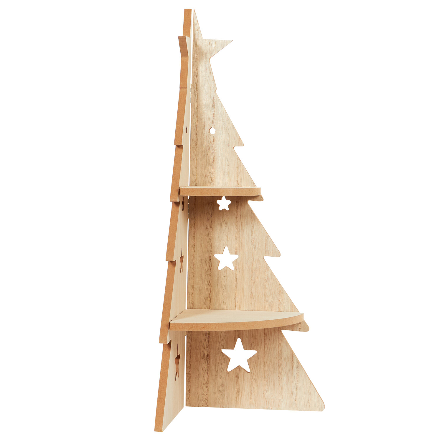 Natural Wooden Tree Shelf - Natural Image 2