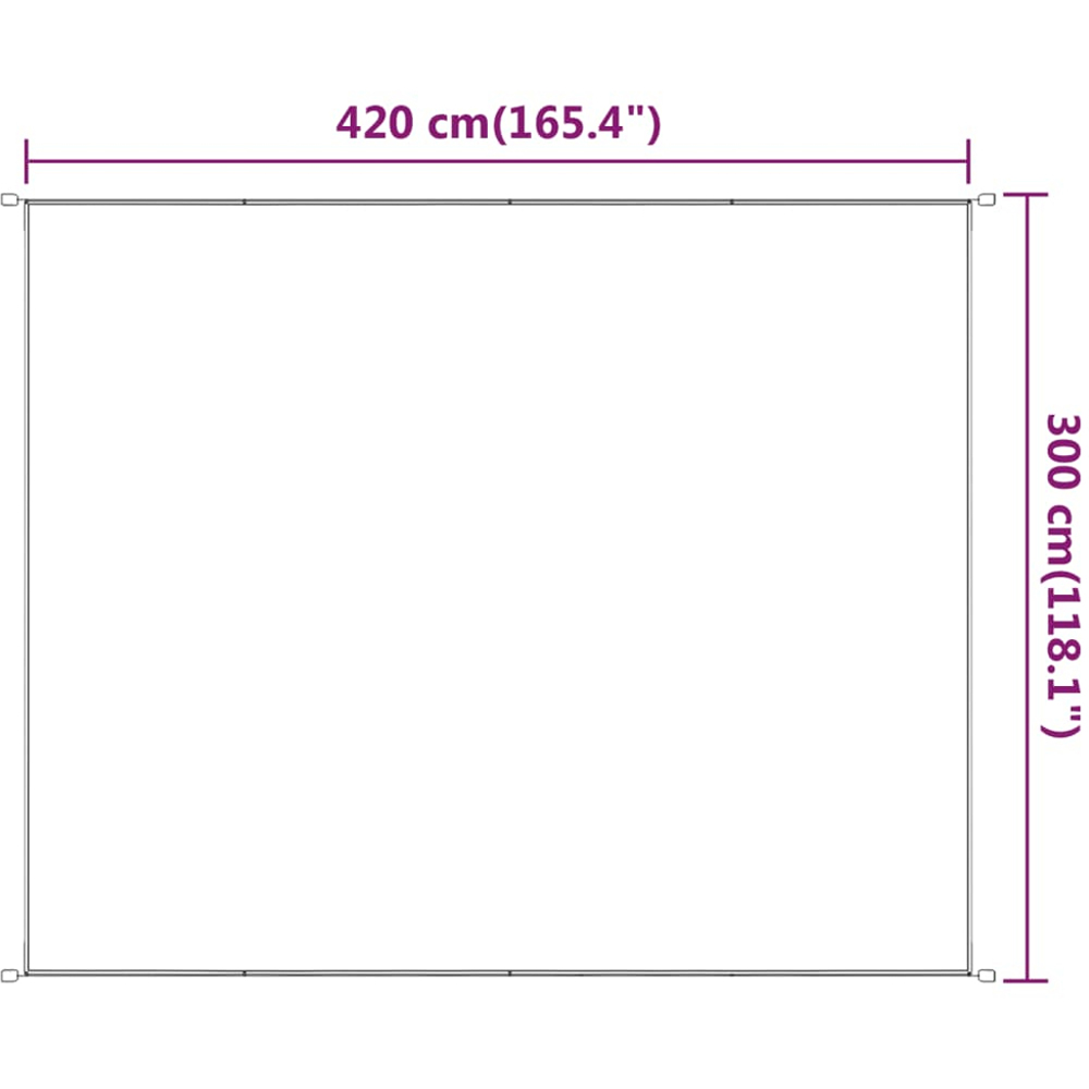 vidaXL Green Oxford Fabric Vertical Awning 3 x 4.2m Image 5