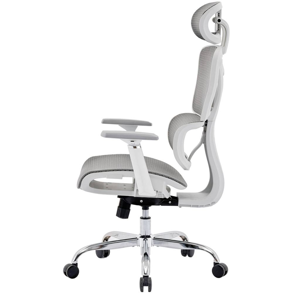 Shankar Elite Grey and White Mesh Office Chair Image 5