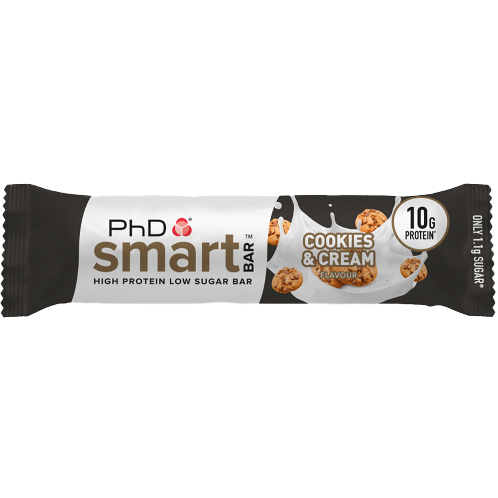 PhD Smart Bar Cookies & Cream 32g - Black Image