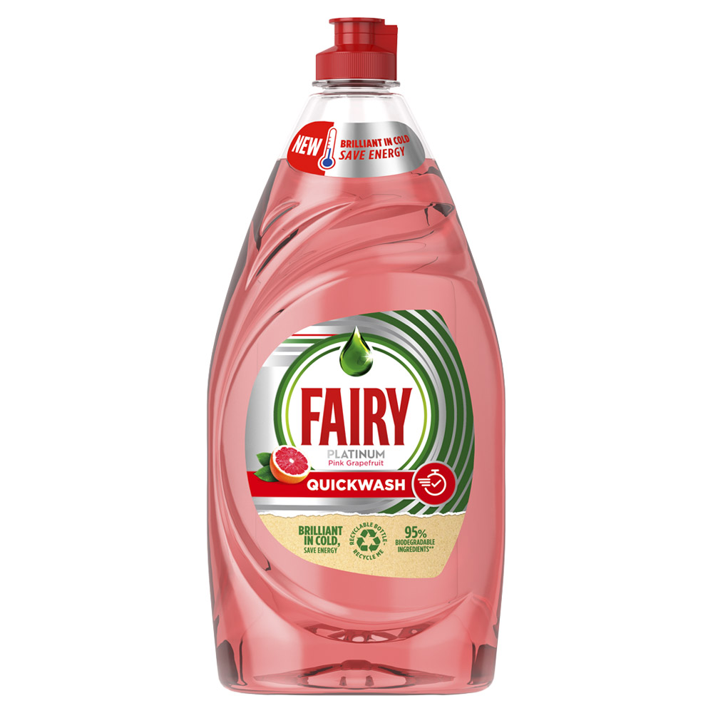 Fairy Platinum Grapefruit Green Tea Washing Up Liquid 820ml Image 1