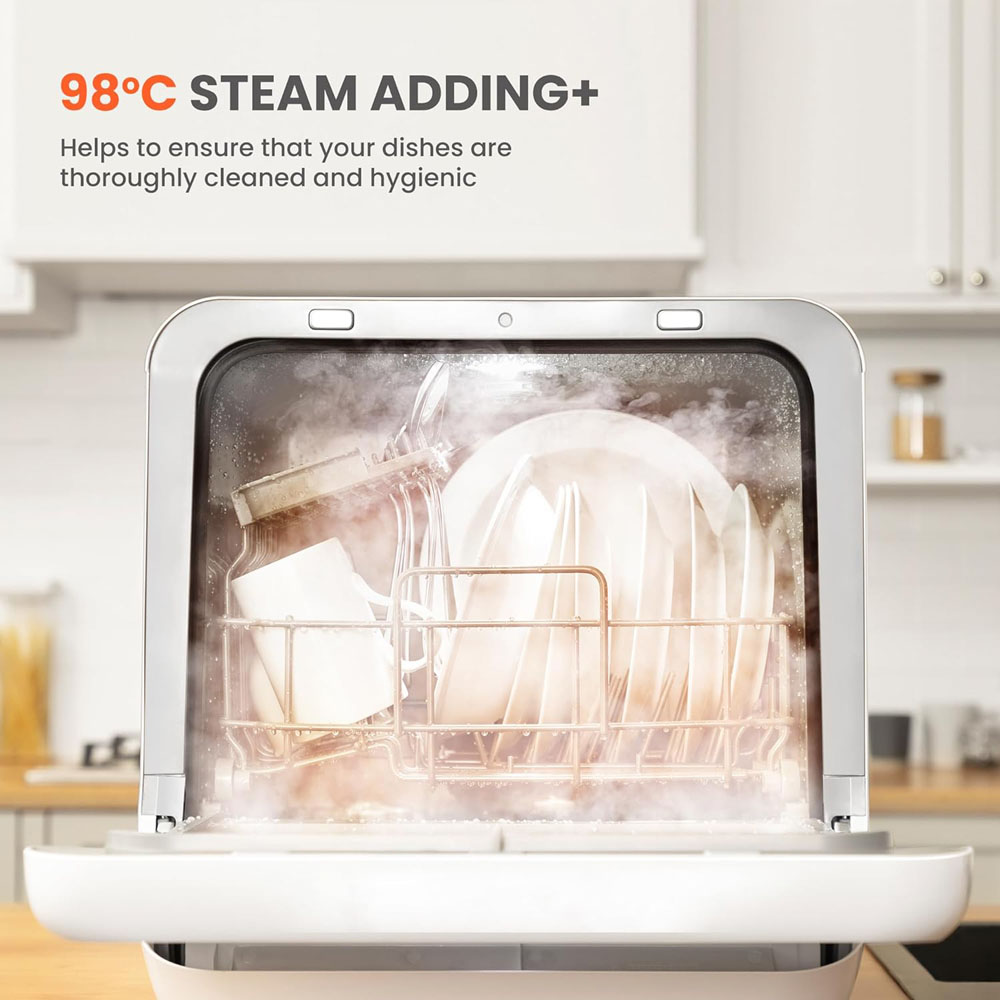 Comfee Mini Table Top Countertop Dishwasher with Built-in 5L Water Tank Image 4