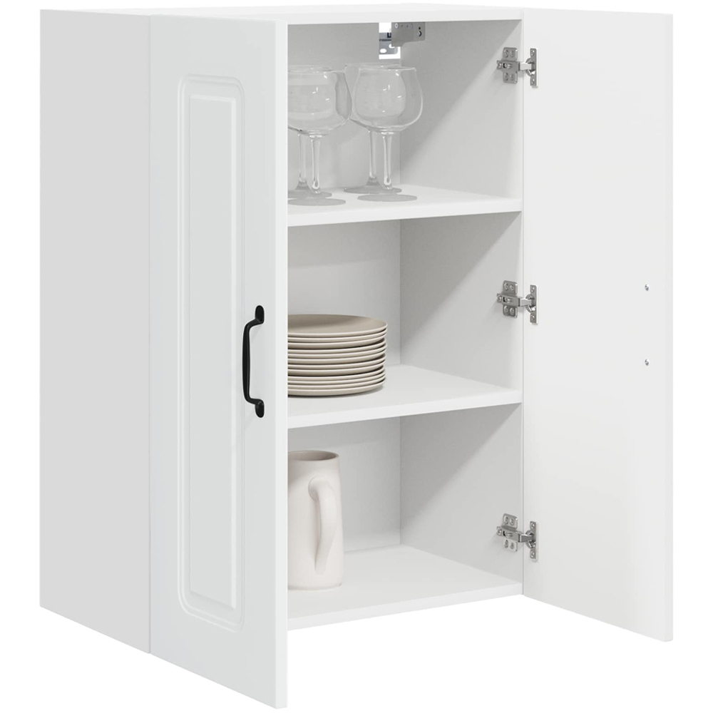 vidaXL Kalmar 2 Door White Wall Kitchen Cabinet Image 3