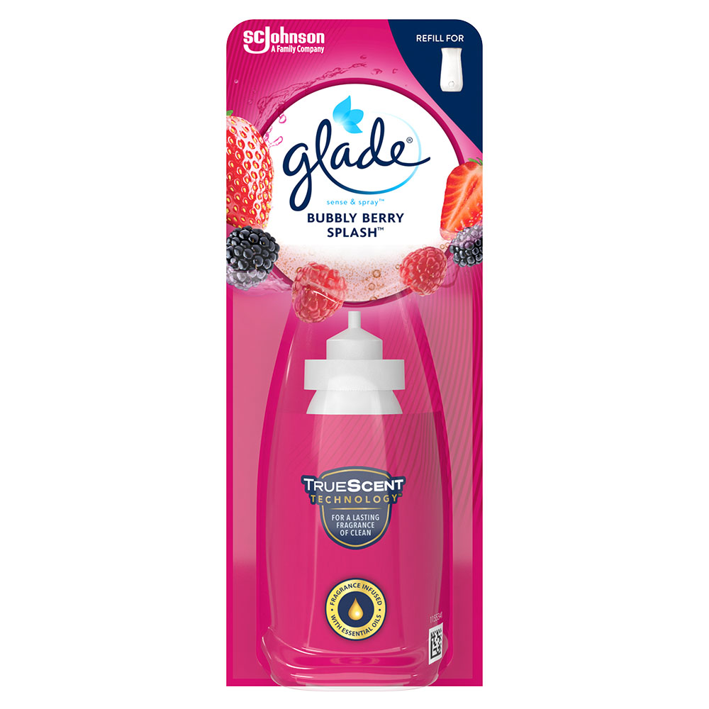 Glade Bubbly Berry Splash Sens and Spray Holder and Refill 18ml Image 1