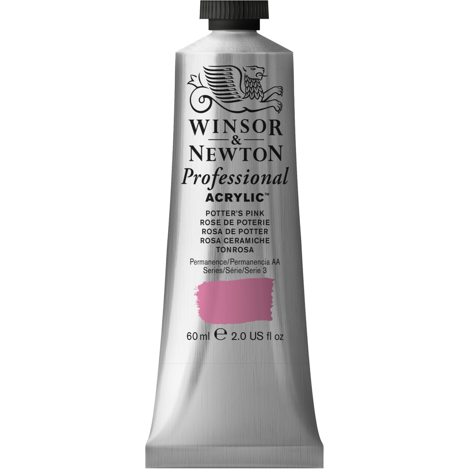 Winsor and Newton 60ml Professional Acrylic Paint - Potters Pink Image 1