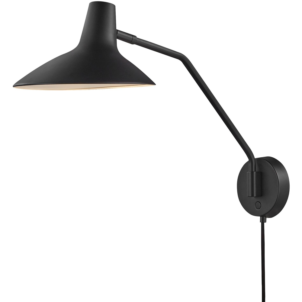 Nordlux Darci Black Wall Light Image 1