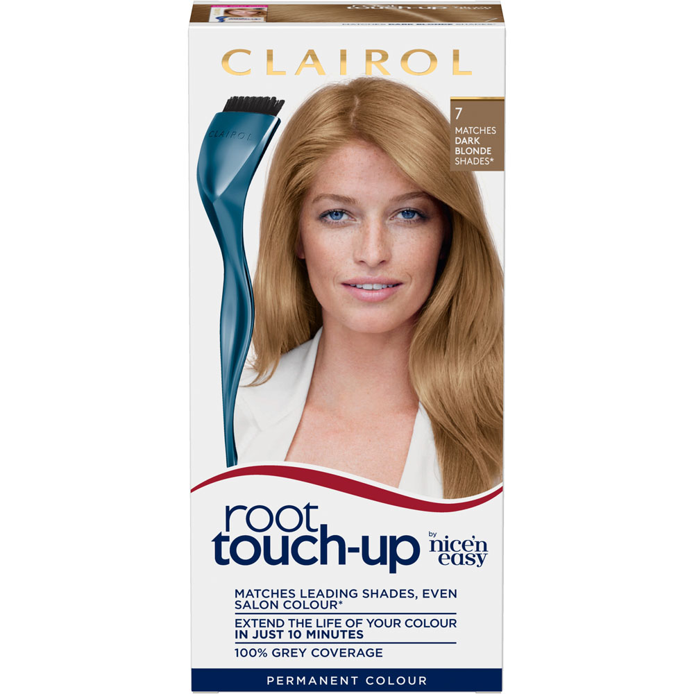 Clairol Nice'n Easy Root Touch-Up 7 Dark Blonde Hair Dye Image 1
