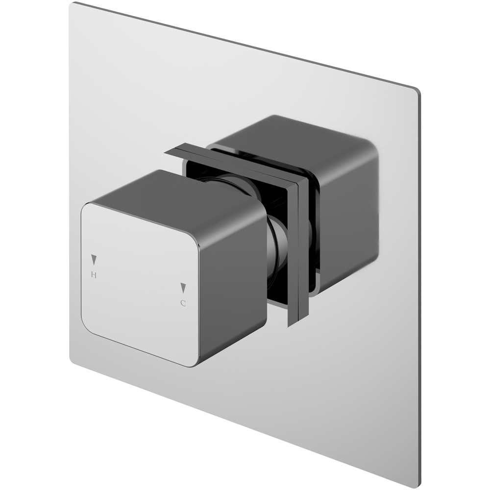 nuie Chrome Thermostatic Temperature Control Valve Image 1