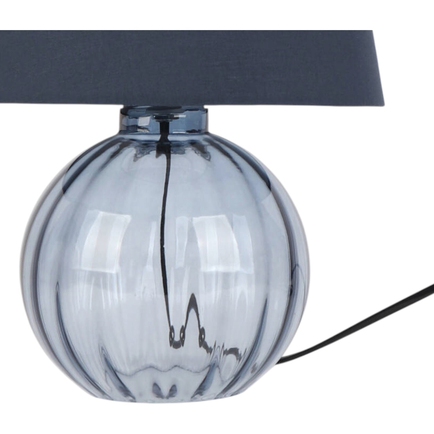 Aven Glass Table Lamp Blue Image 3