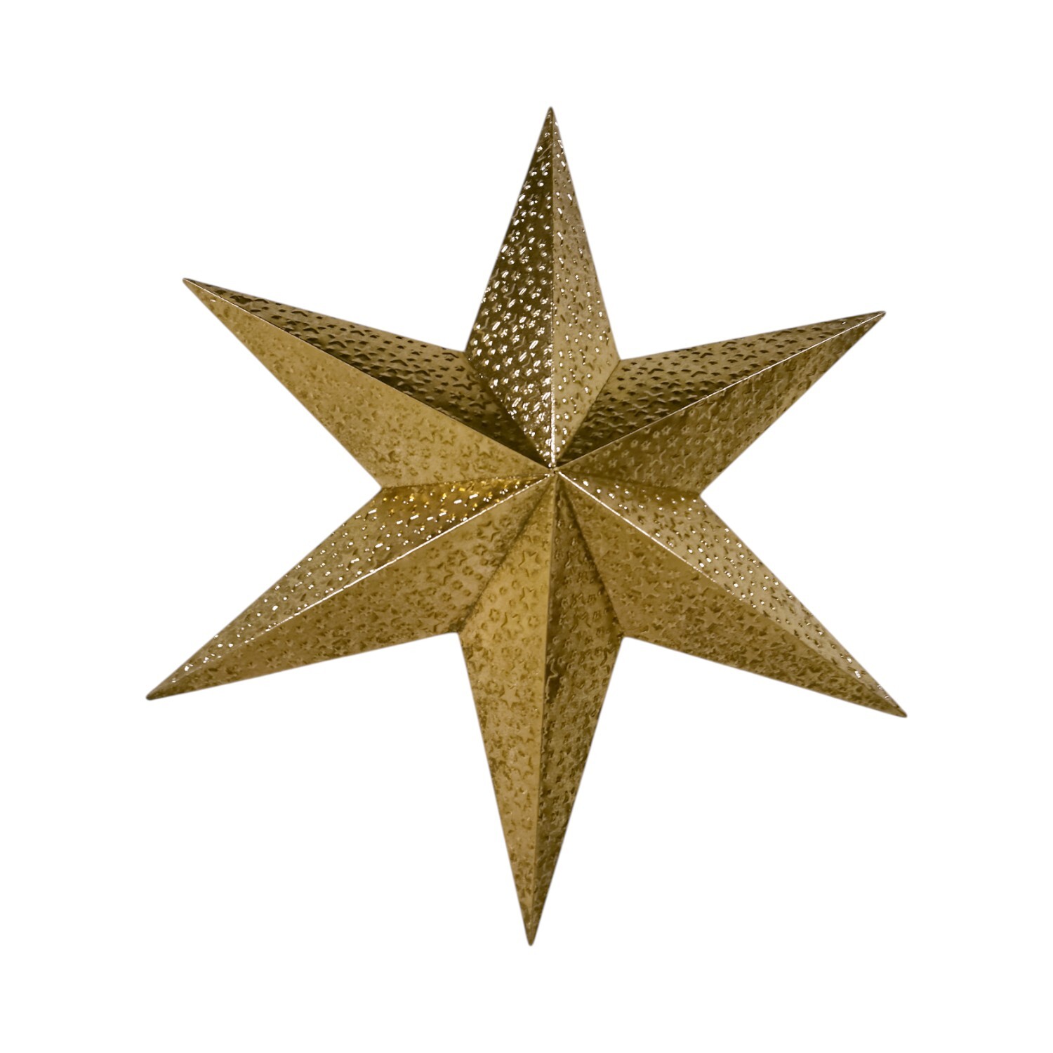 Metal Patterned Star Gold Image 1